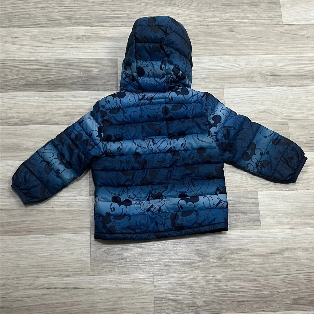 Gap × Disney Mickey Mouse Recycled Puffer Jacket Toddler Size 2 Water Resistant